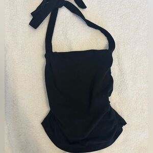 Black Halter Top